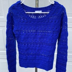 Delia’s Royal Blue Sparkle Sweater